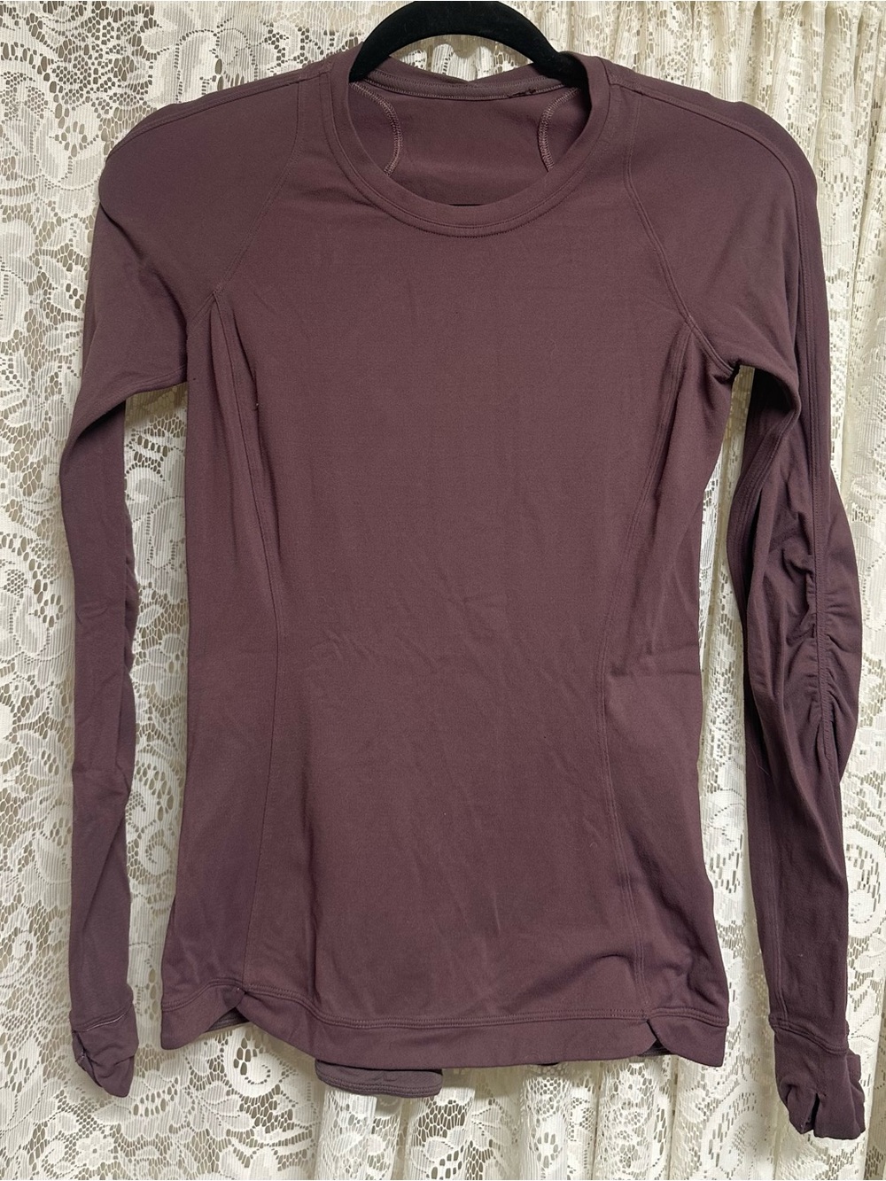 Lululemon Black Cherry Runderful Long Sleeve